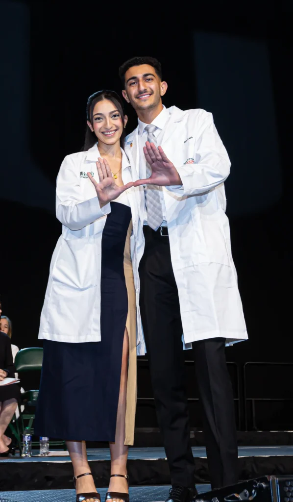 Siblings Angelina Labib, M.D. ’23, and Ramy Labib, M.D. candidate, Class of 2027