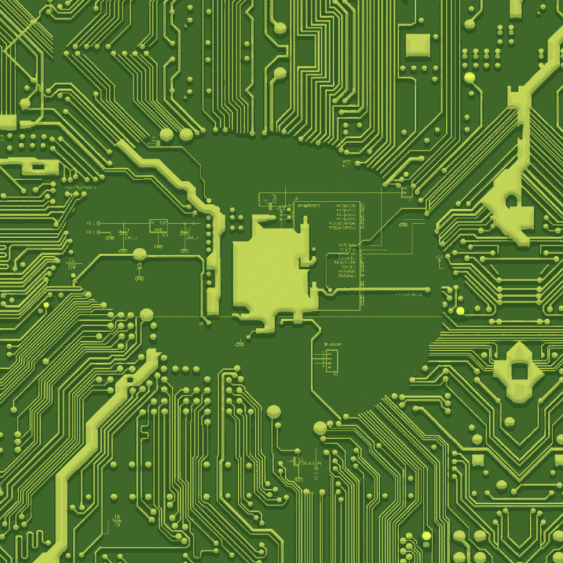Illustration of a brain circuit