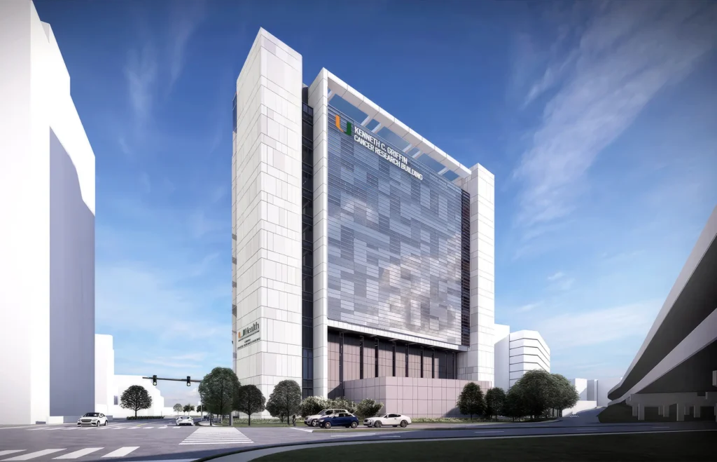 render of exterior of griffin research center